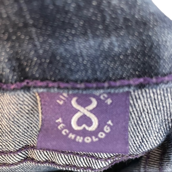 NYDJ Straight Leg Stretchy Lift Tuck Technology Mom Jeans Glitter Butt Pockets - Picture 14 of 16